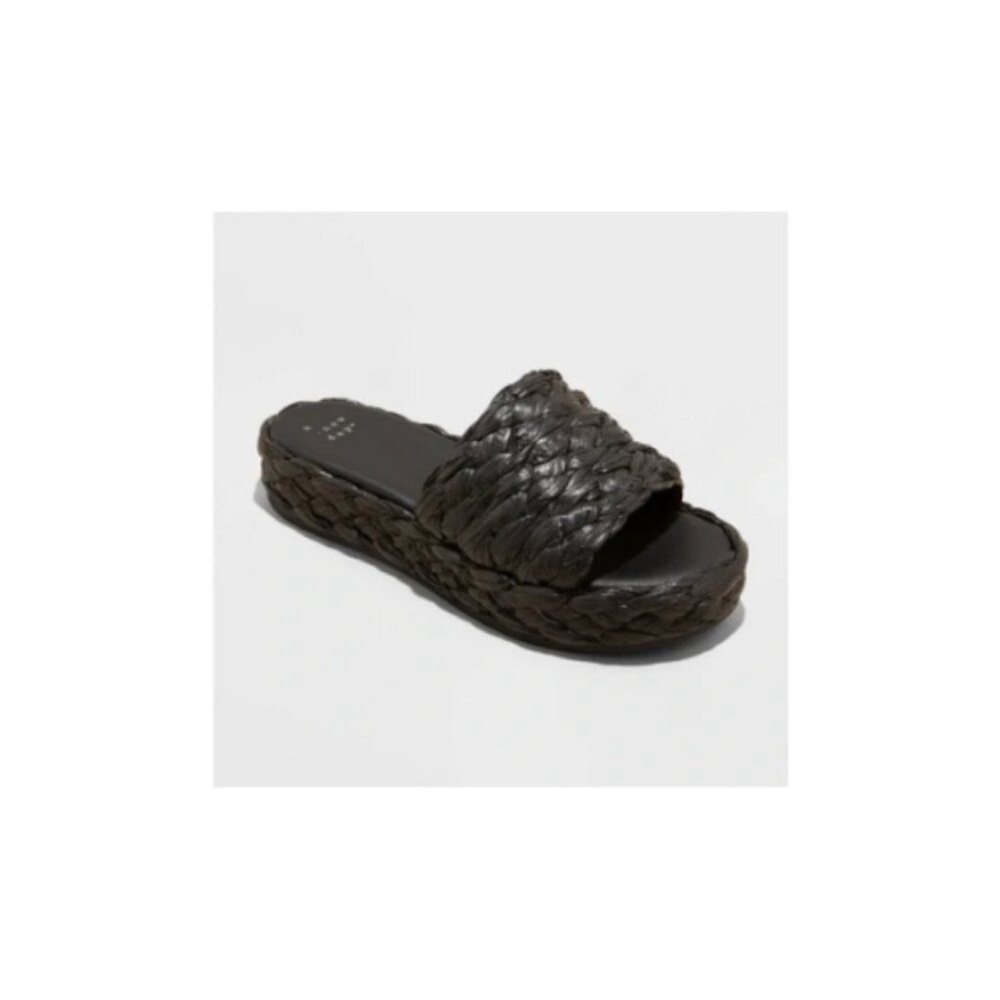 Flatform Slide Sandal - Black